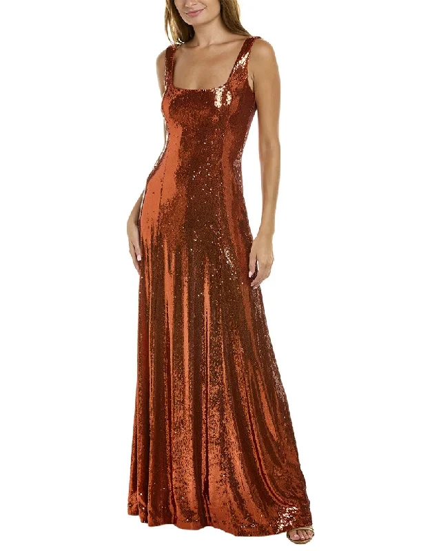 Instant Savings Halston Victoria Sequin Tank Gown