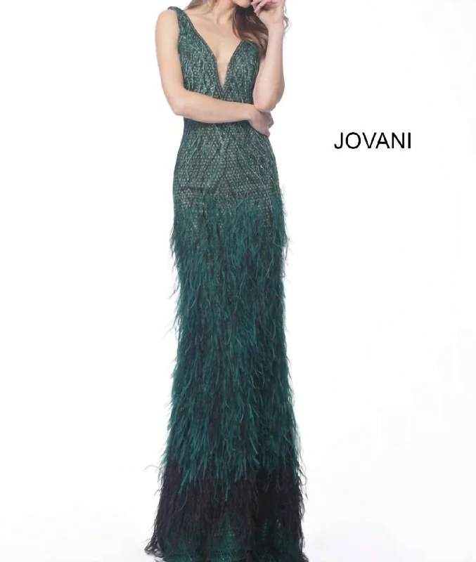 Special Price Long Dress In Emerald