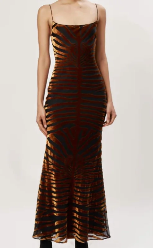 Clearance Sale Scarlette Maxi Dress In Amber Black