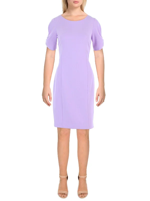 Savings Spectacular Womens Beaded Knee-Length Sheath Dress