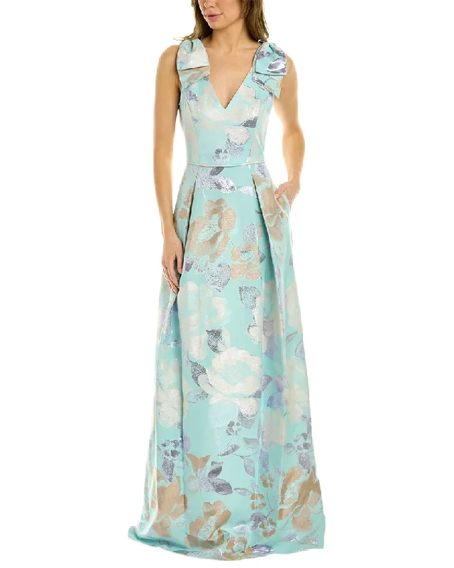Bonus Savings Aidan Mattox V-Neck Ball Gown