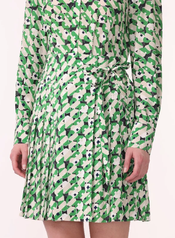 Epic Deals Ls Short Pleated Shirt Dress