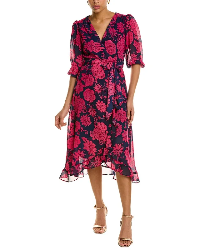 Discount Days Maison Tara Chiffon Midi Dress