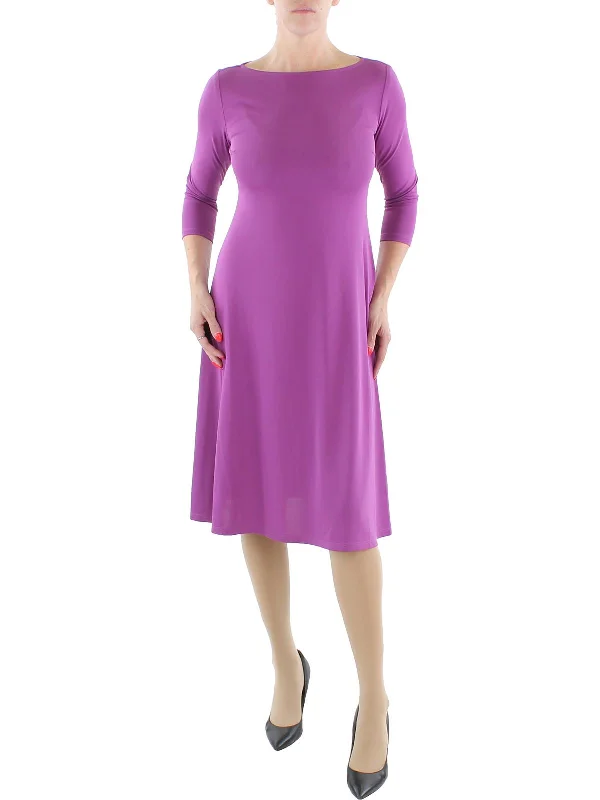 Exclusive Preview Womens Jersey Stretch Midi Dress