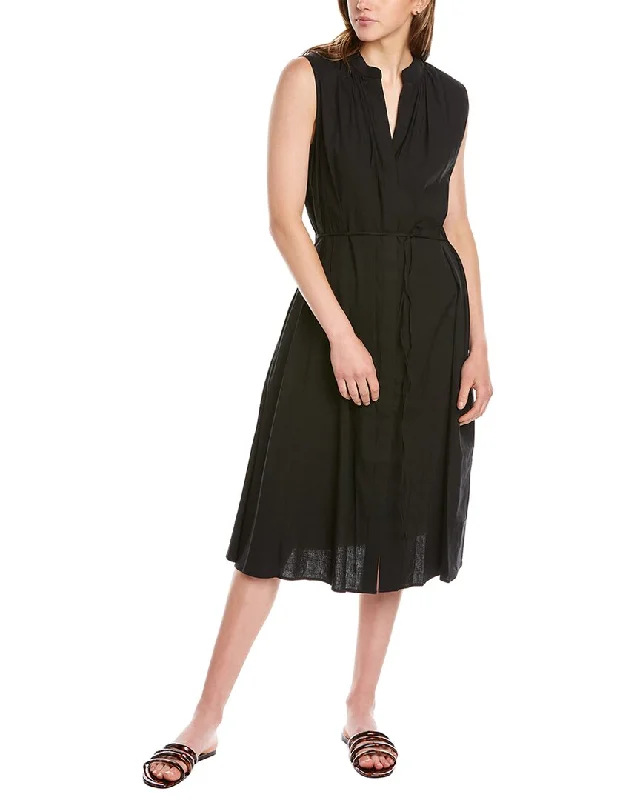 New Markdowns Vince Linen-Blend Shift Dress