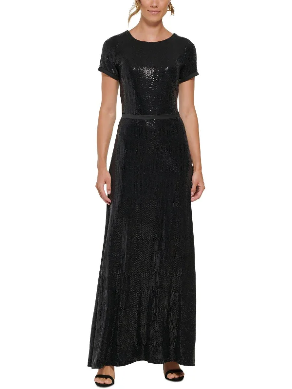 Blowout Sale Womens Metallic Long Evening Dress