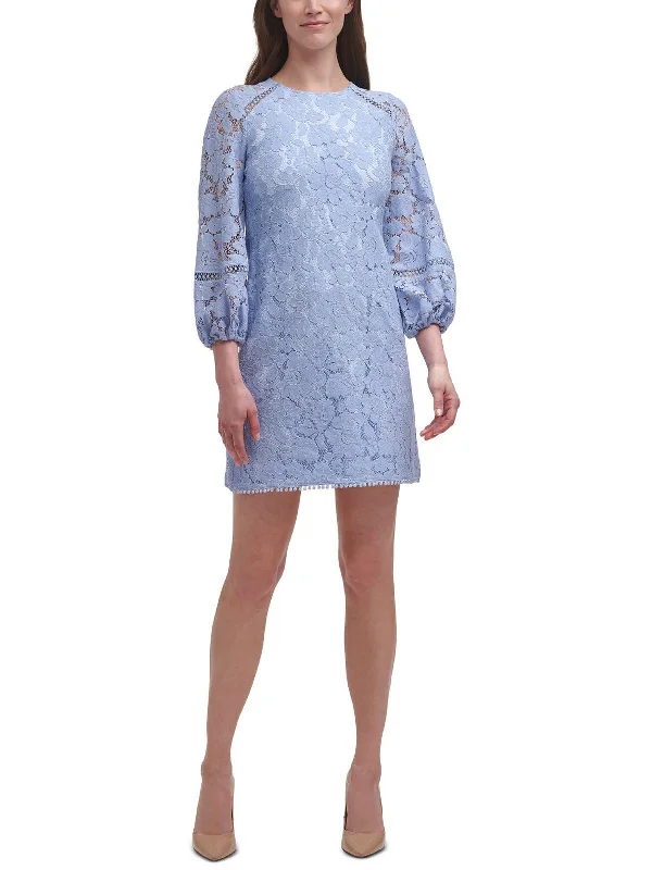 Clearance Sale Womens Lace Floral Shift Dress