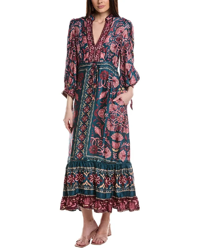 Best Deals FARM Rio Seasheel Tapestry Maxi Dress