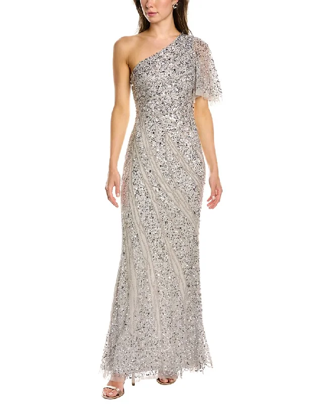 Price Buster Aidan Mattox Beaded Gown