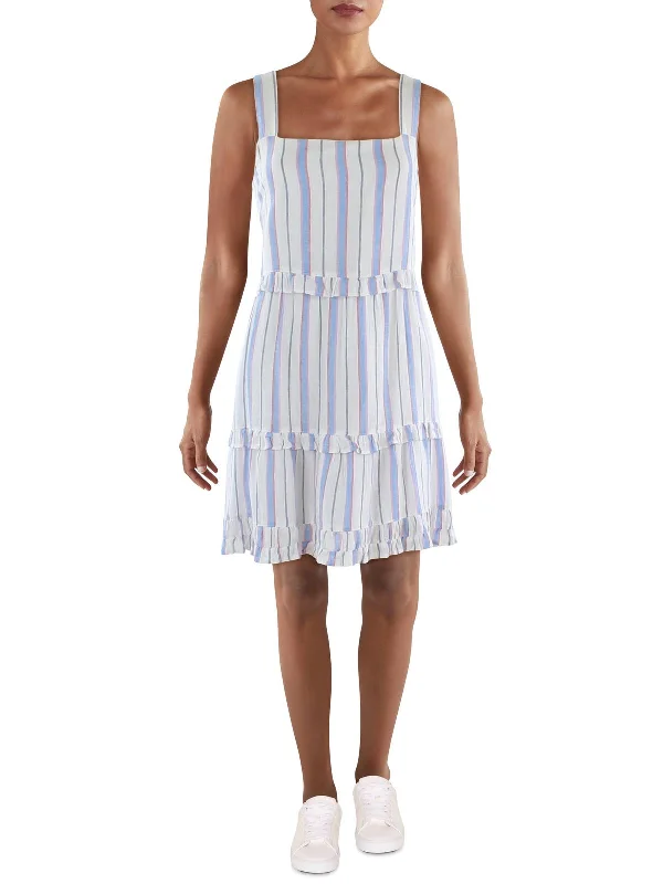Stock Clearance Sandy Womens Ruffled Trim Mini Sundress