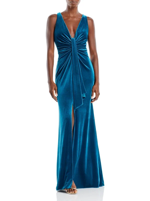Best Bargains Womens Shimmer Full Length Evening Dress