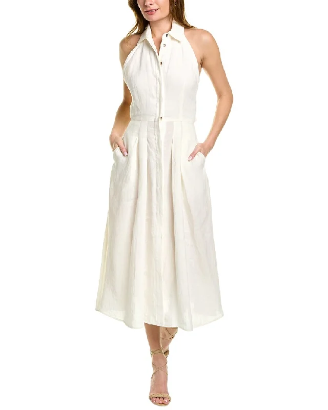 Limited Time Offer Max Mara Caio Linen Midi Dress