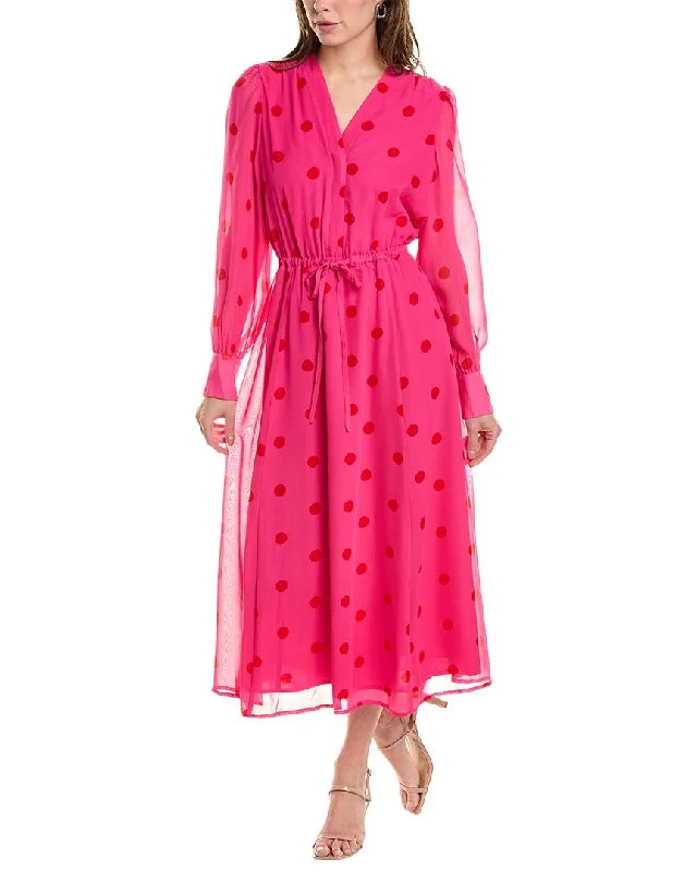 Massive Deals Anne Klein Polka Dot Midi Dress