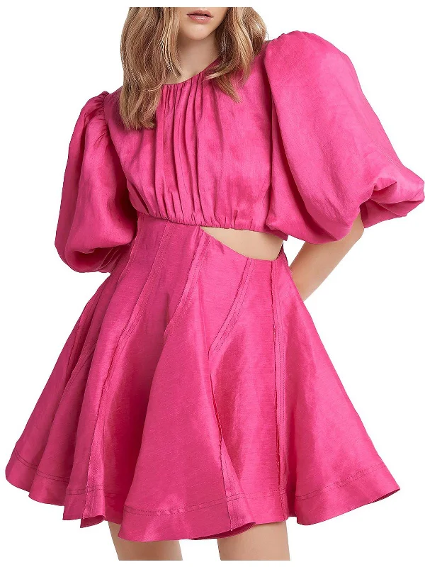 Deep Discounts Womens Asymmetric Above Knee Mini Dress