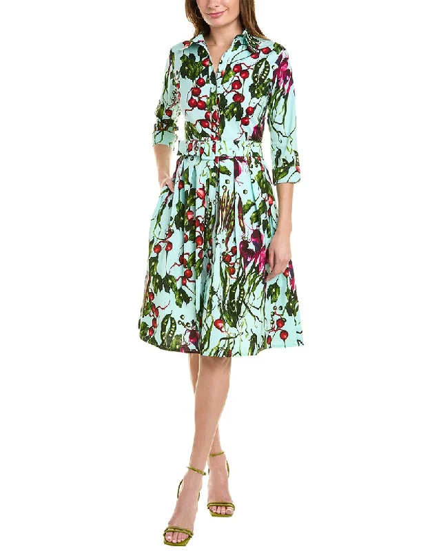 Limited Edition Samantha Sung Audrey 1 3/4-Sleeve Shirtdress