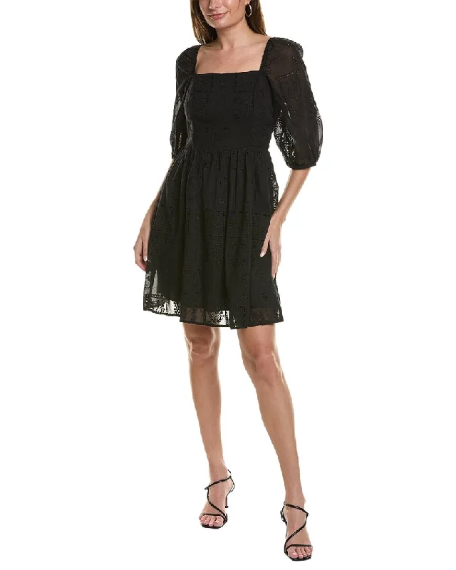 Super Deal Johnny Was Ella Silk-Blend Mini Dress
