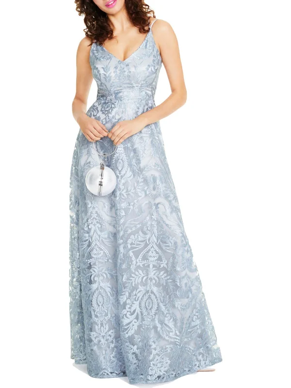 Closeout Sale Womens Mesh Maxi Evening Dress