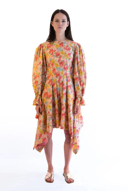 Markdowns Trend Patterns TPC7 Pleated Shoulder Dress