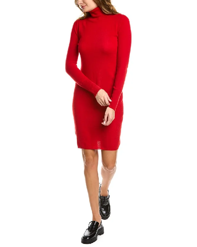 Today Only sofiacashmere Cashmere Turtleneck Midi Dress