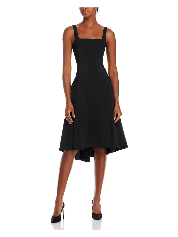 Inventory Reduction Womens Square Neck Knee Length Midi Dress