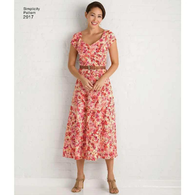 Discount Days Simplicity Dress, Top and Skirt S2917