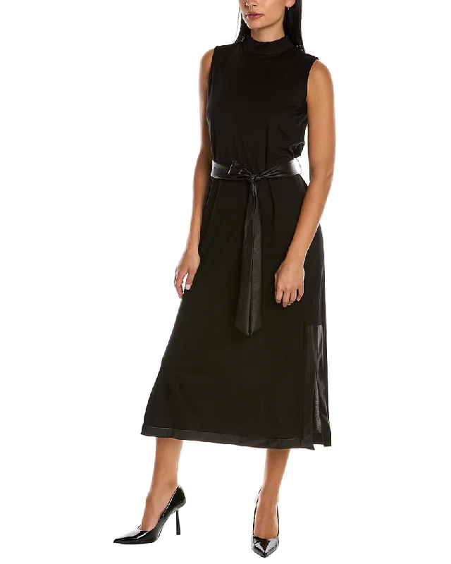Special Savings Anne Klein Mock Neck Midi Dress