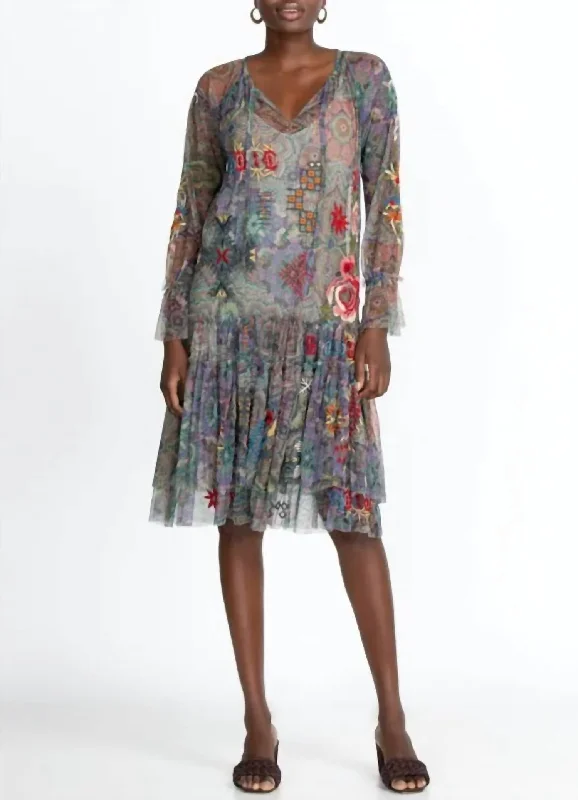 Super Sale Wilde Mesh Dress in Multi