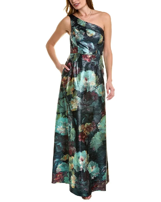 Deal Dash Aidan by Aidan Mattox One-Shoulder Ballgown