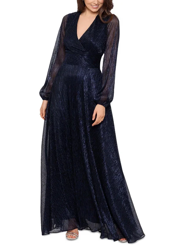 Closeout Womens Metallic Formal Evening Dress