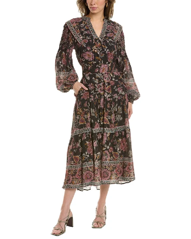 Deal Zone SEA NY Tess Pintuck Maxi Dress