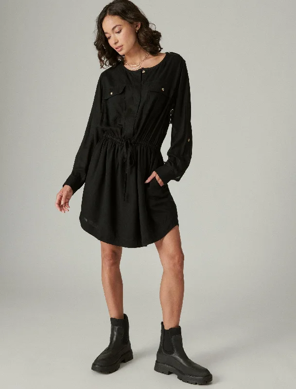 Huge Discounts Lucky Brand Women's Relaxed Surplus Shirtdress