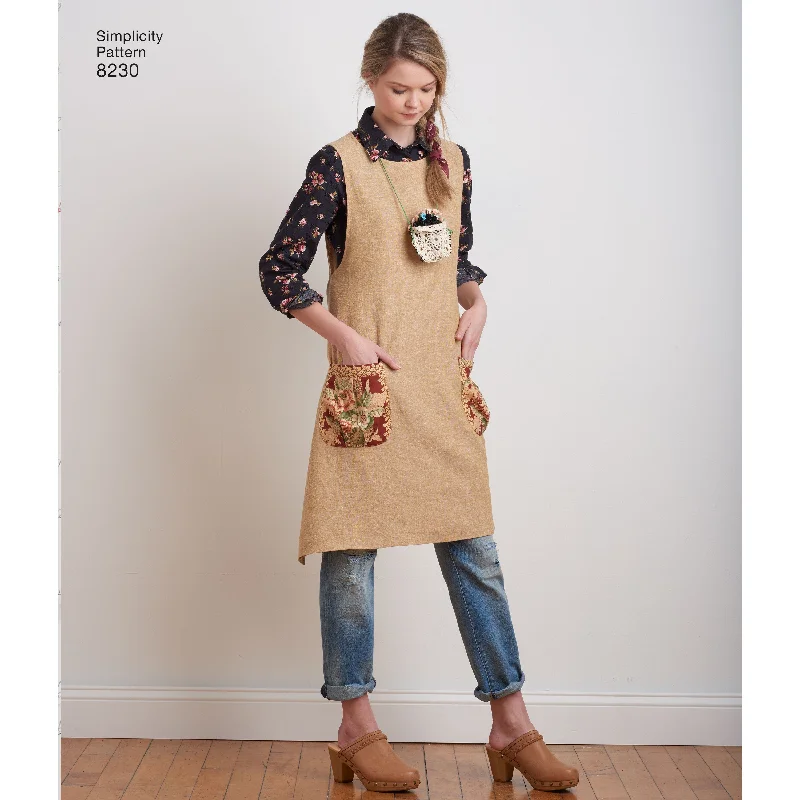 Unmissable Offer Simplicity Apron Dress and Tabard S8230