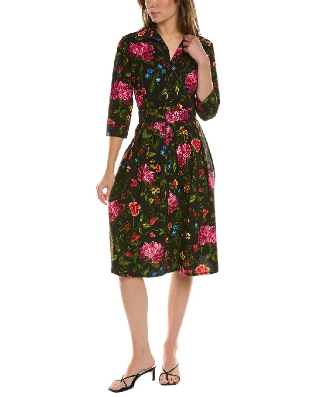 Massive Deals Samantha Sung Audrey 1 3/4-Sleeve Shirtdress