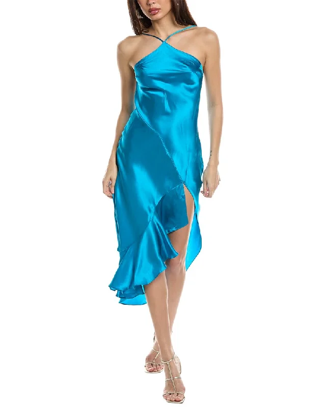 Stock Clearance Amanda Uprichard Dasha Silk Midi Dress