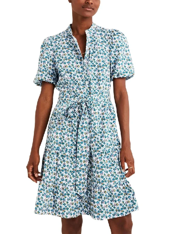 Midnight Madness Boden Tiered Shirt Dress