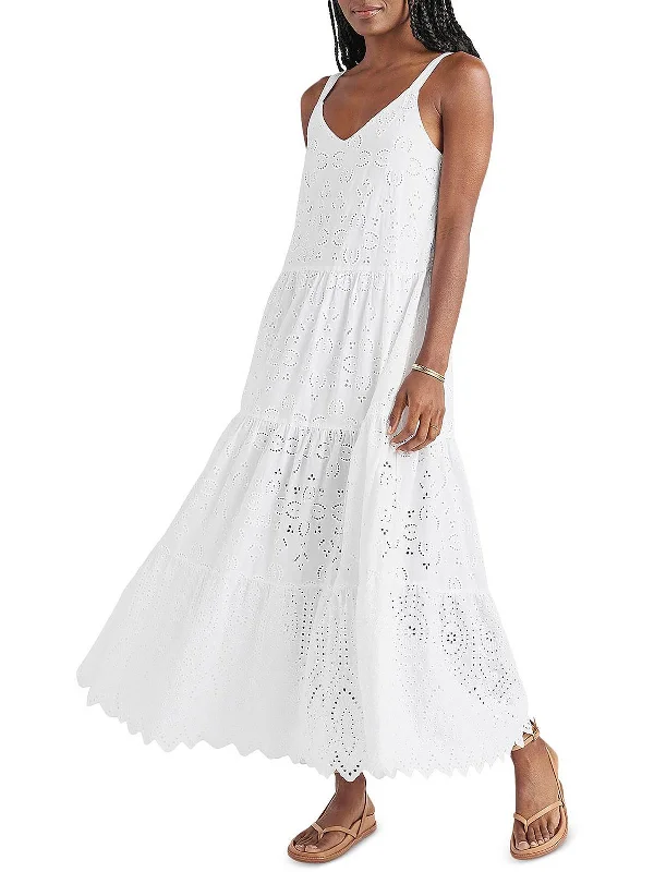Value Deals Wynona Womens Cotton Eyelet Maxi Dress