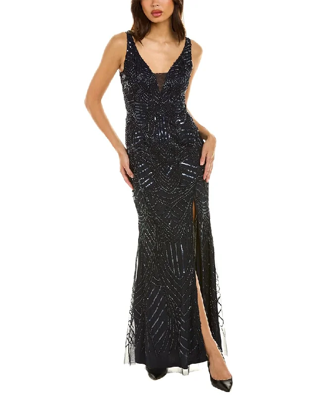 Don’t Miss Out Adrianna Papell Beaded Gown