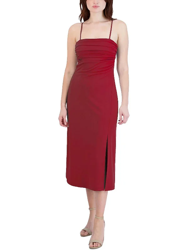 Mega Deal Womens Open Back Midi Cocktail and Party Dress
