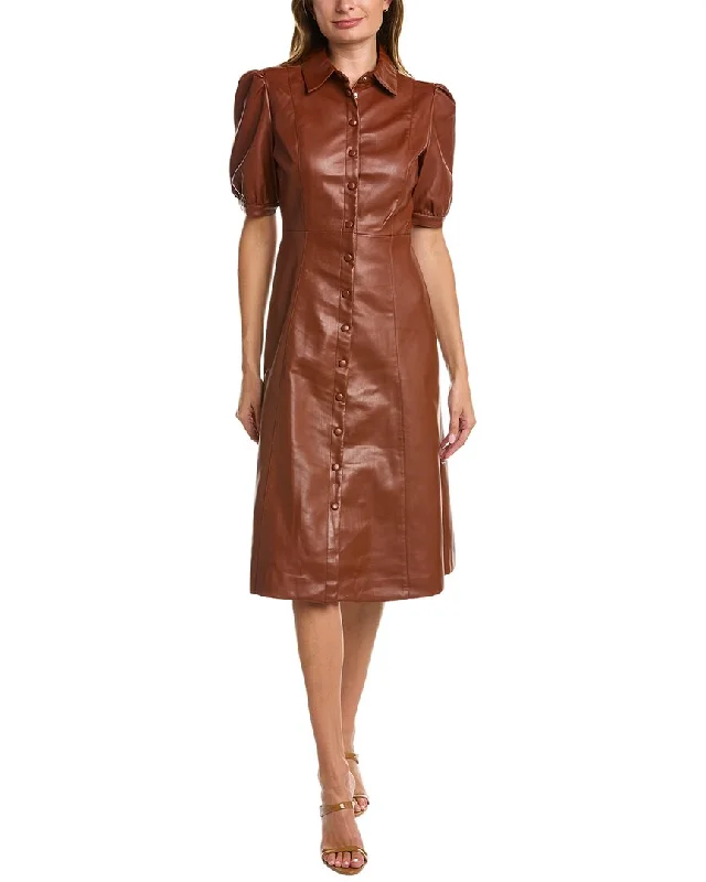 Price Break T Tahari Button-Down Midi Dress