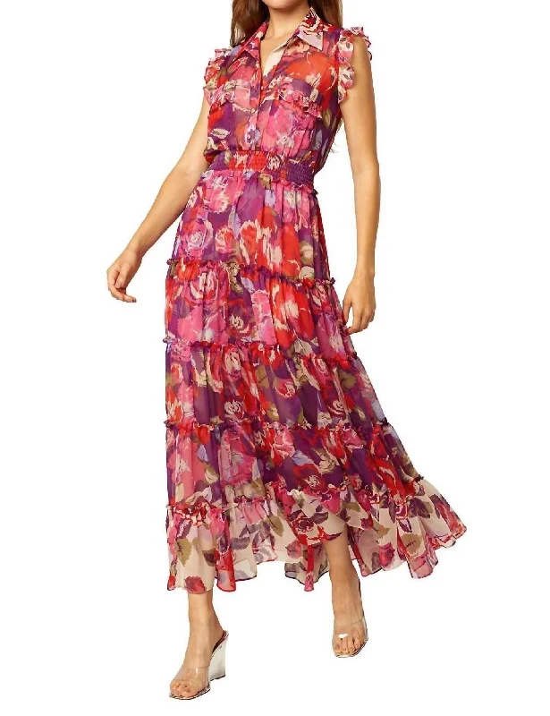 Best Deals Trina Dress in Coming Up Roses Mix