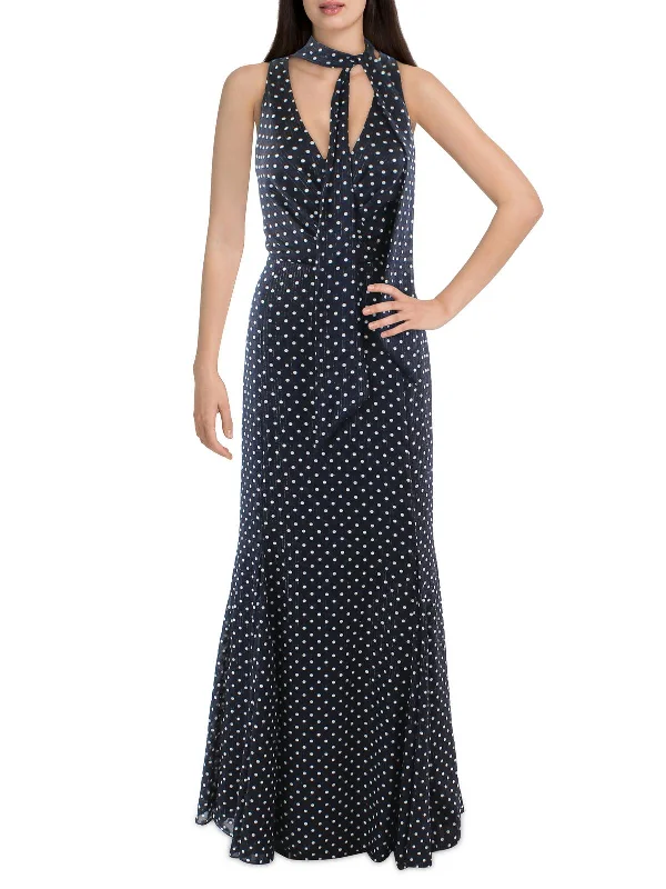 Extra Discounts Womens Metallic Maxi Evening Dress