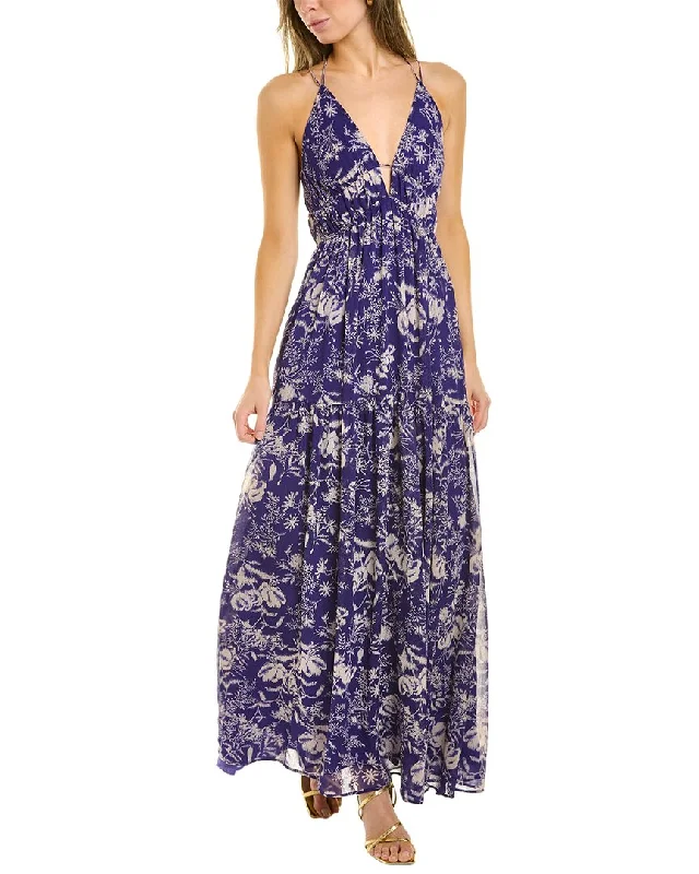 Crazy Deals ba&sh Tie-Back Maxi Dress