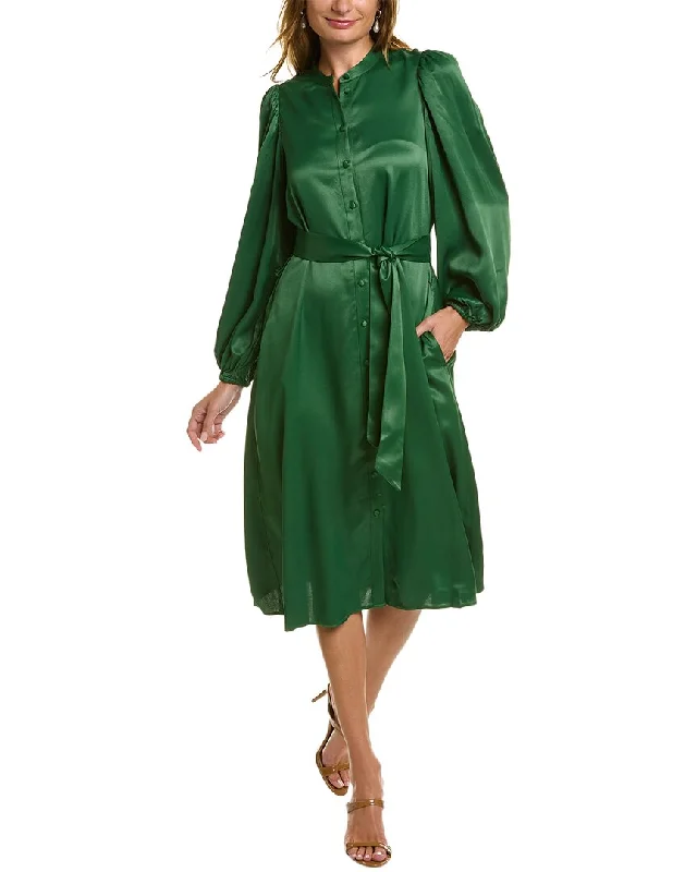 Price Fest Boden Satin Midi Shirt Dress