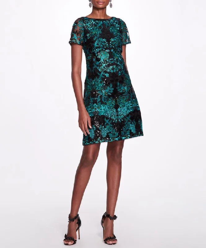 Final Clearance Embroidered Cocktail Dress