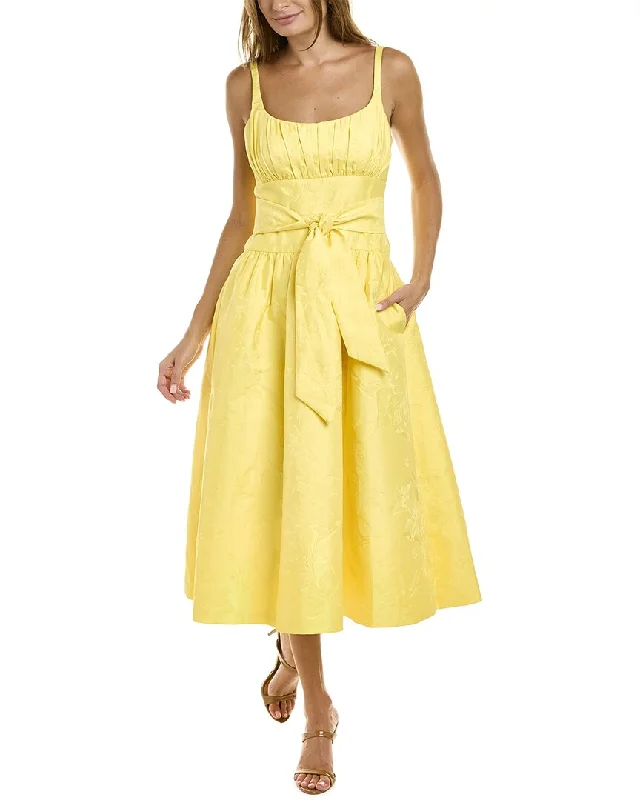 Online Exclusive ML Monique Lhuillier Jacquard Midi Dress