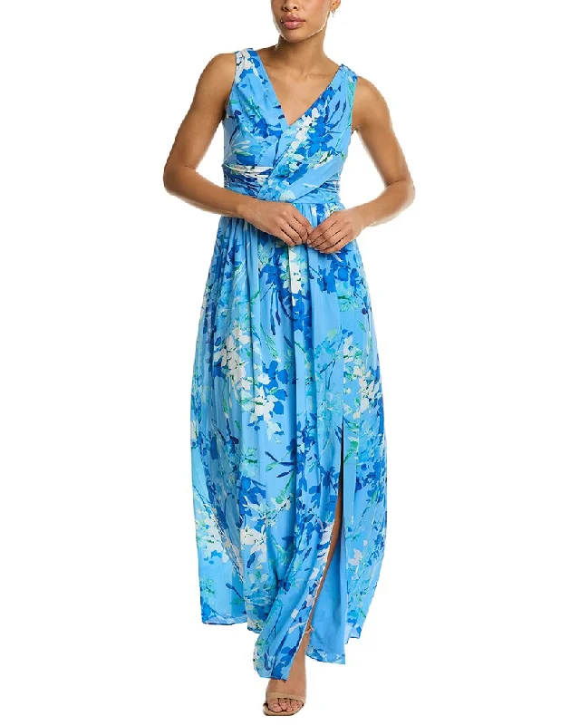 Hurry In Adrianna Papell Chiffon Maxi Dress