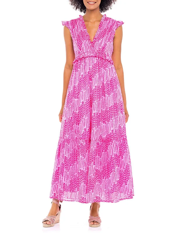 Epic Deals Constance Womens Cotton Printed Maxi Dress