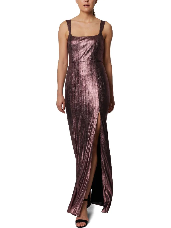 Exclusive Savings Womens Metallic Maxi Evening Dress