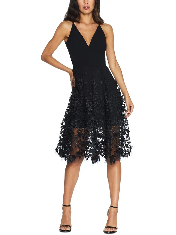 Deal Zone Darleen Womens Mesh G Cocktail and Party Dress