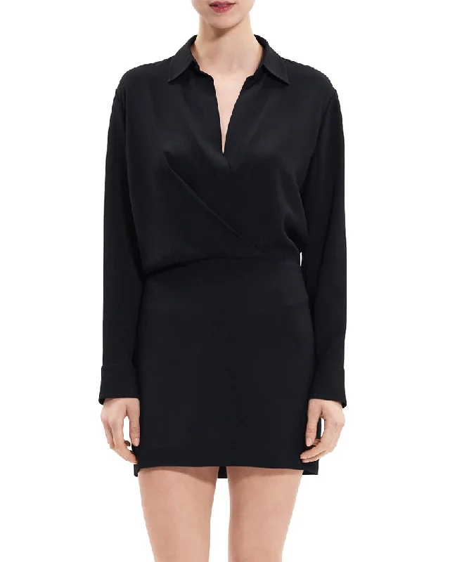 Stock Clearance Theory   Wrap Shirtdress
